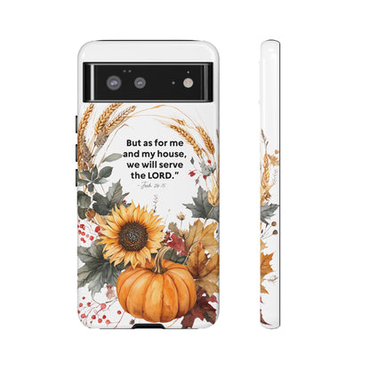Fall-Themed Phone Case, Cozy Autumn Decor, Inspirational Quote, Pumpkin Design, Gift for Him or Her