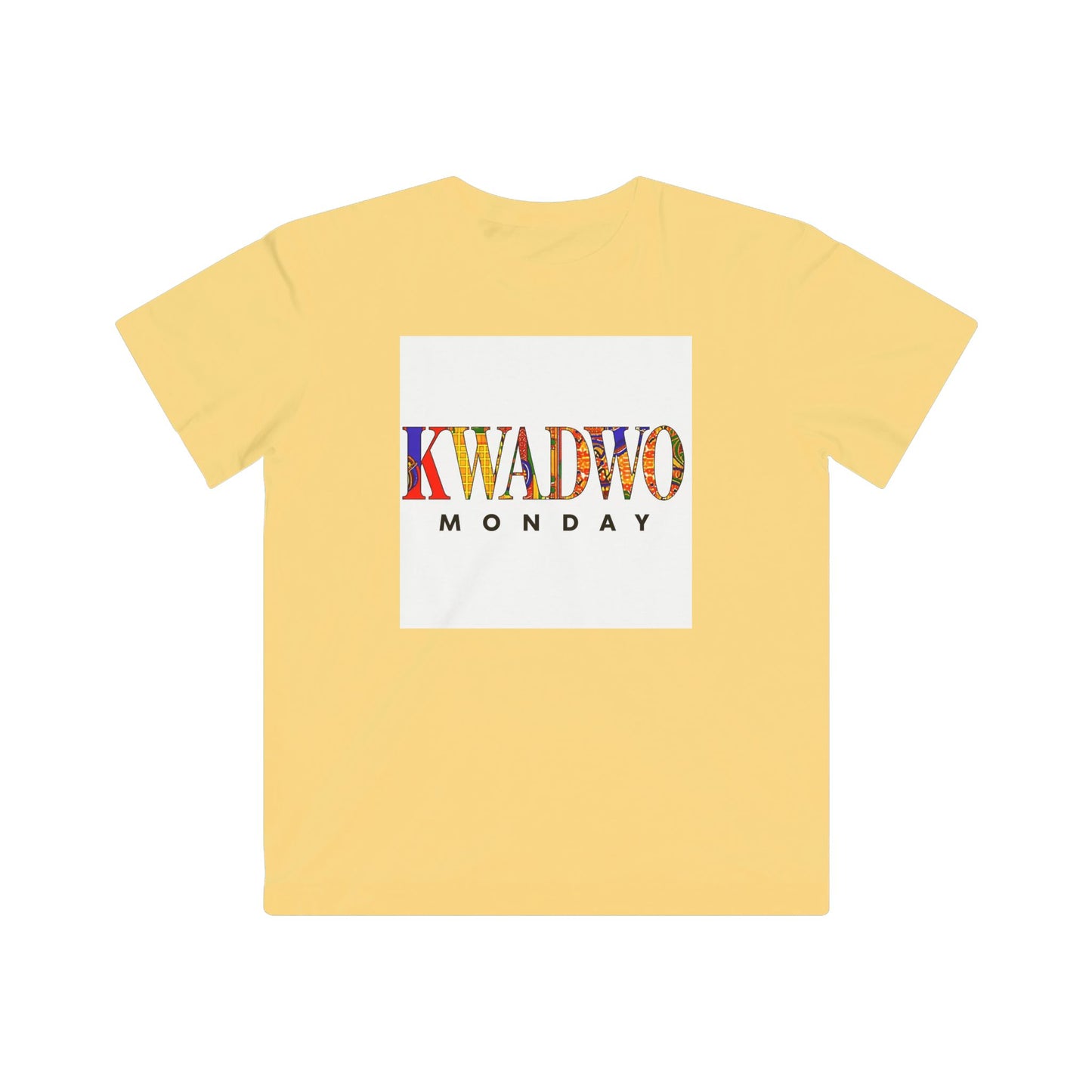 Kwadwo Monday Kids Tee, Fun Youth Outfit, Birthday Gift, Kids Apparel, Unique Weekday Shirt, Daily Style
