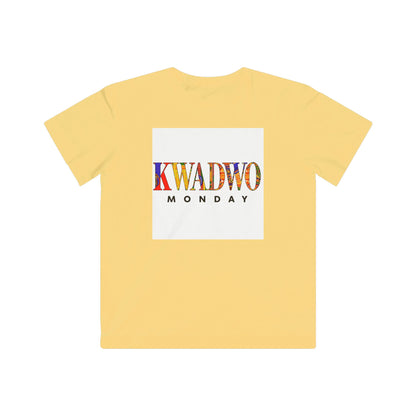 Kwadwo Monday Kids Tee, Fun Youth Outfit, Birthday Gift, Kids Apparel, Unique Weekday Shirt, Daily Style