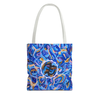 Artistic AOP Tote Bag, Colorful Everyday Tote, Trendy Shopping Bag, Unique Gift for Her, Boho Style Bag