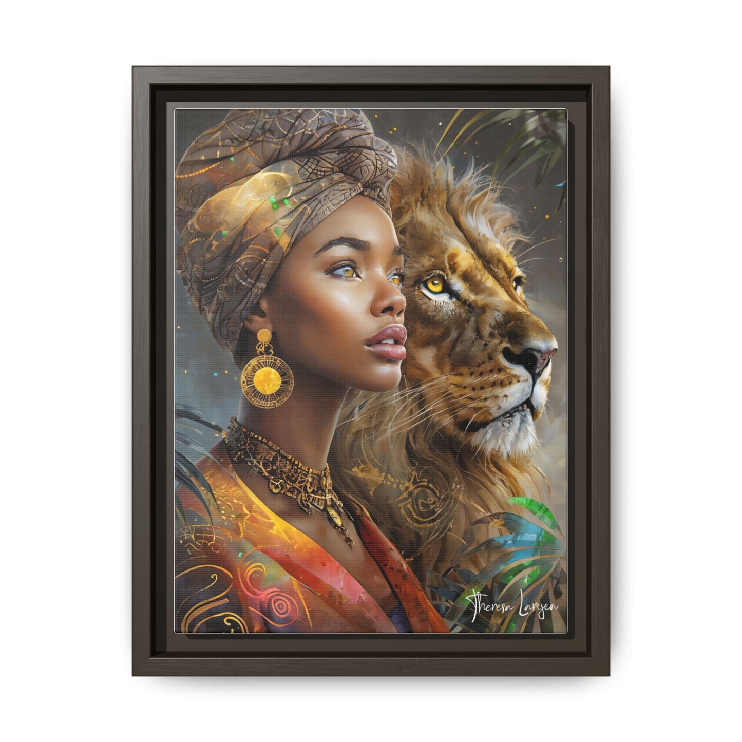 Matte Canvas, Framed (Multi-color)
