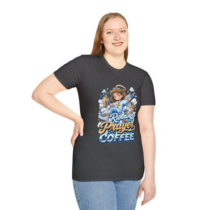 Running on Prayer and Coffee T-Shirt