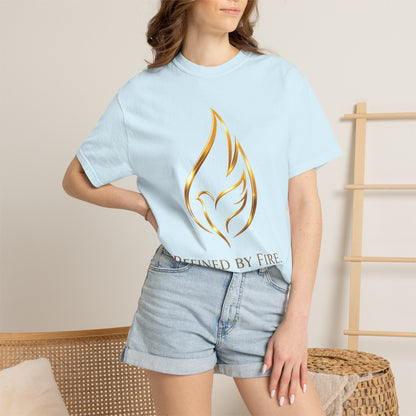 Refined By Fire Graphic T-Shirt — Inspirational Flame Dove Tee