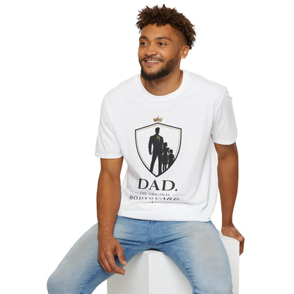 Dad The Original Bodyguard T-Shirt — Father & Kids Shield Design