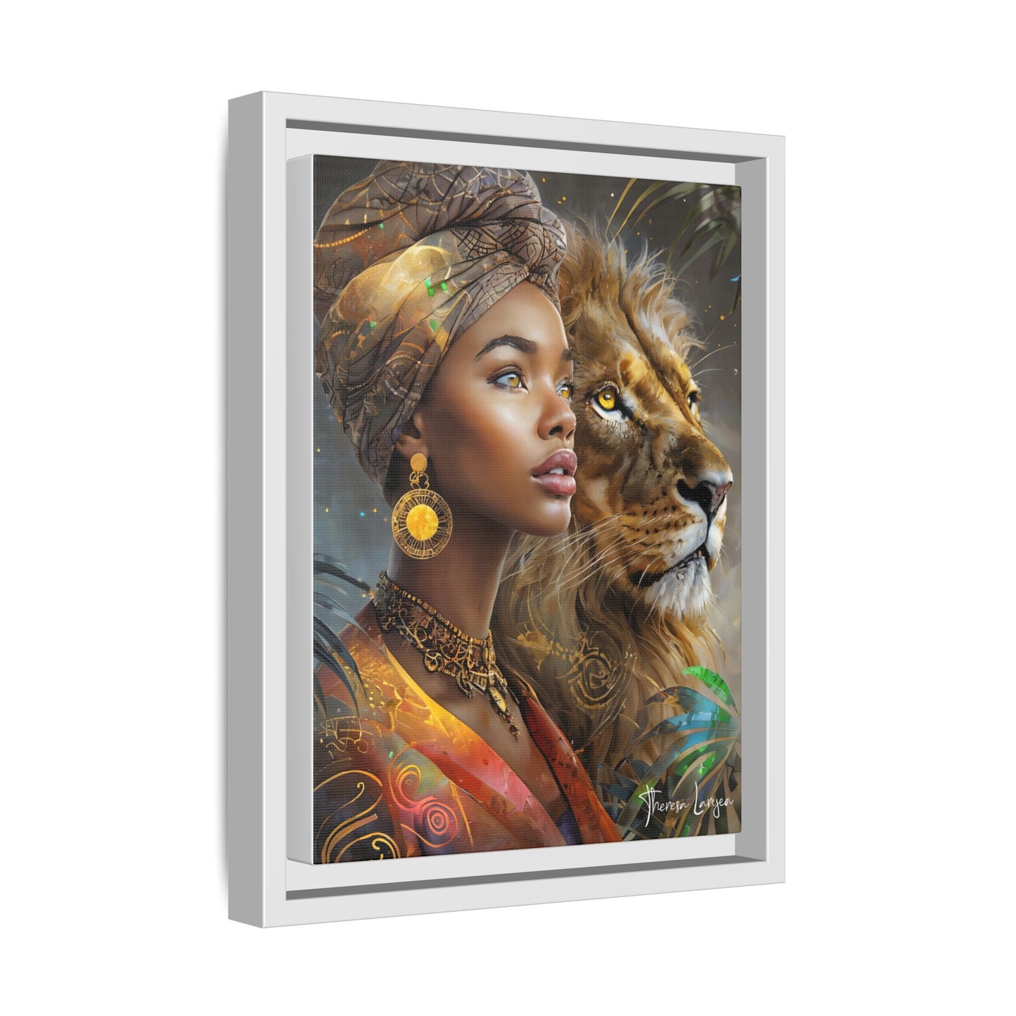 Matte Canvas, Framed (Multi-color)