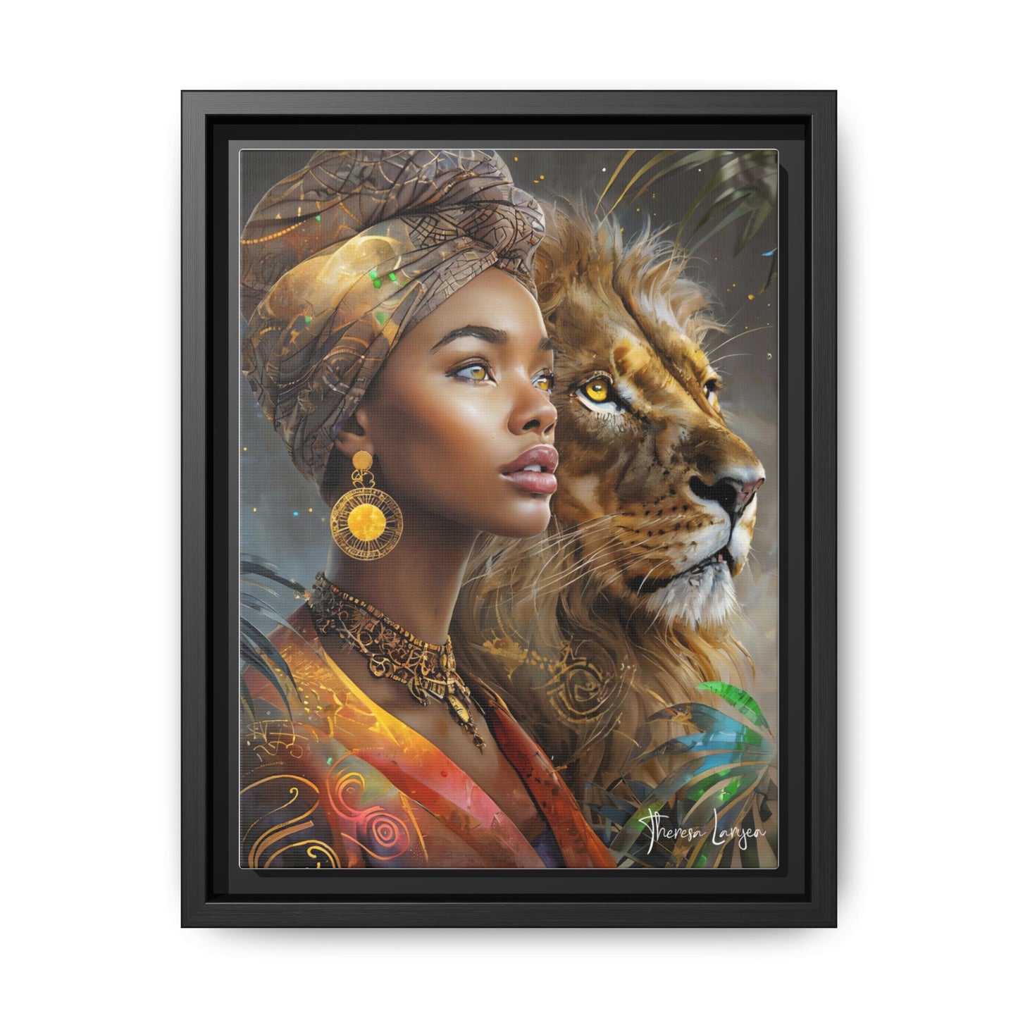 Matte Canvas, Framed (Multi-color)
