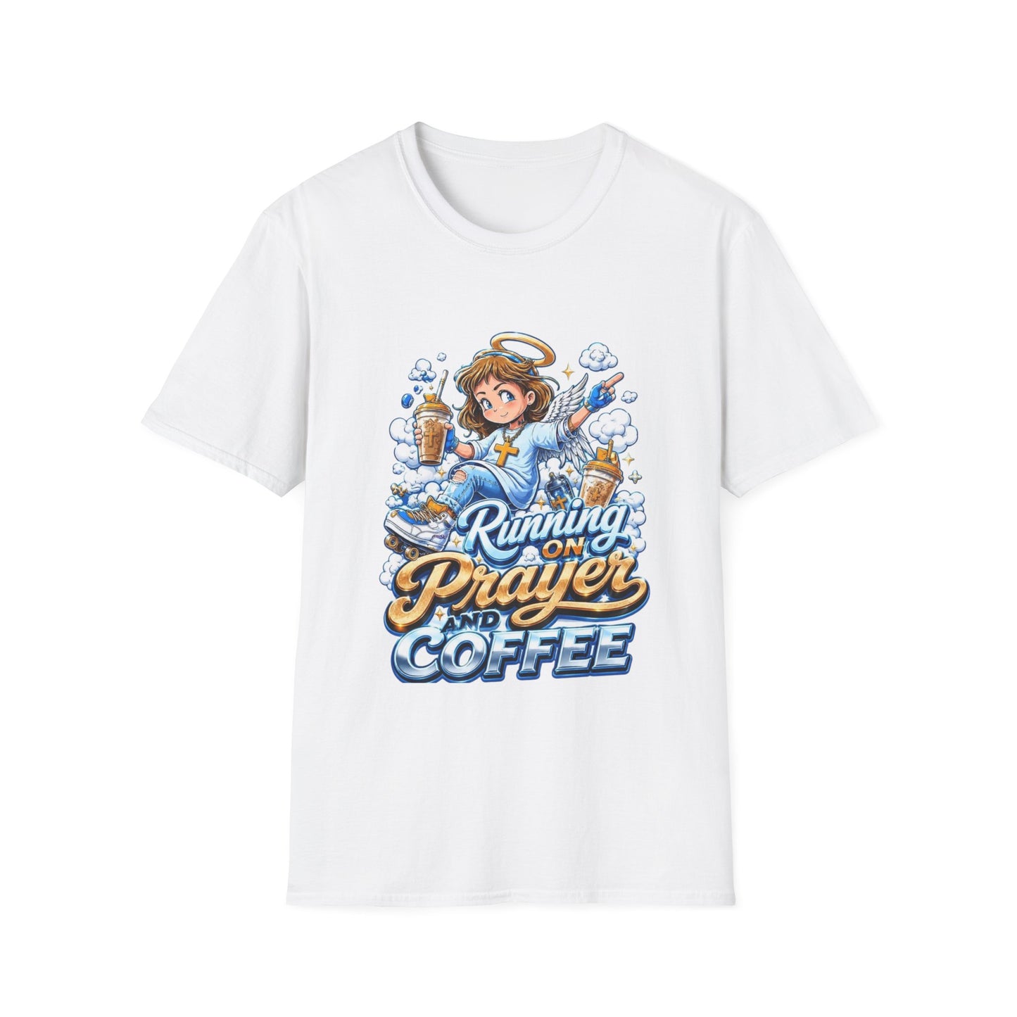 Running on Prayer and Coffee T-Shirt