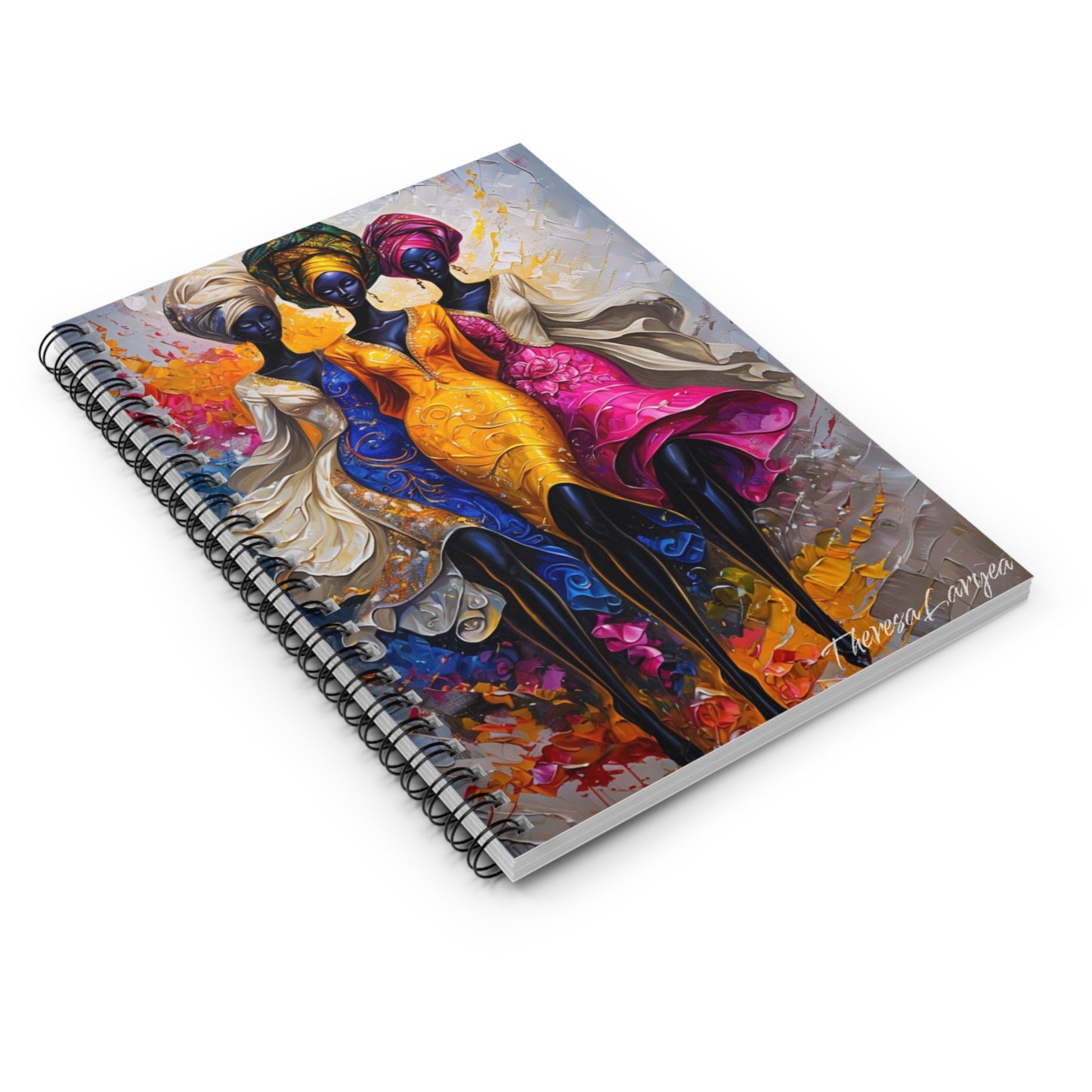 Vibrant Spiral Notebook - Artistic Floral Design, Colorful Journal for Creative Minds, Gift for Art Lovers, Unique School Supplies, [...]