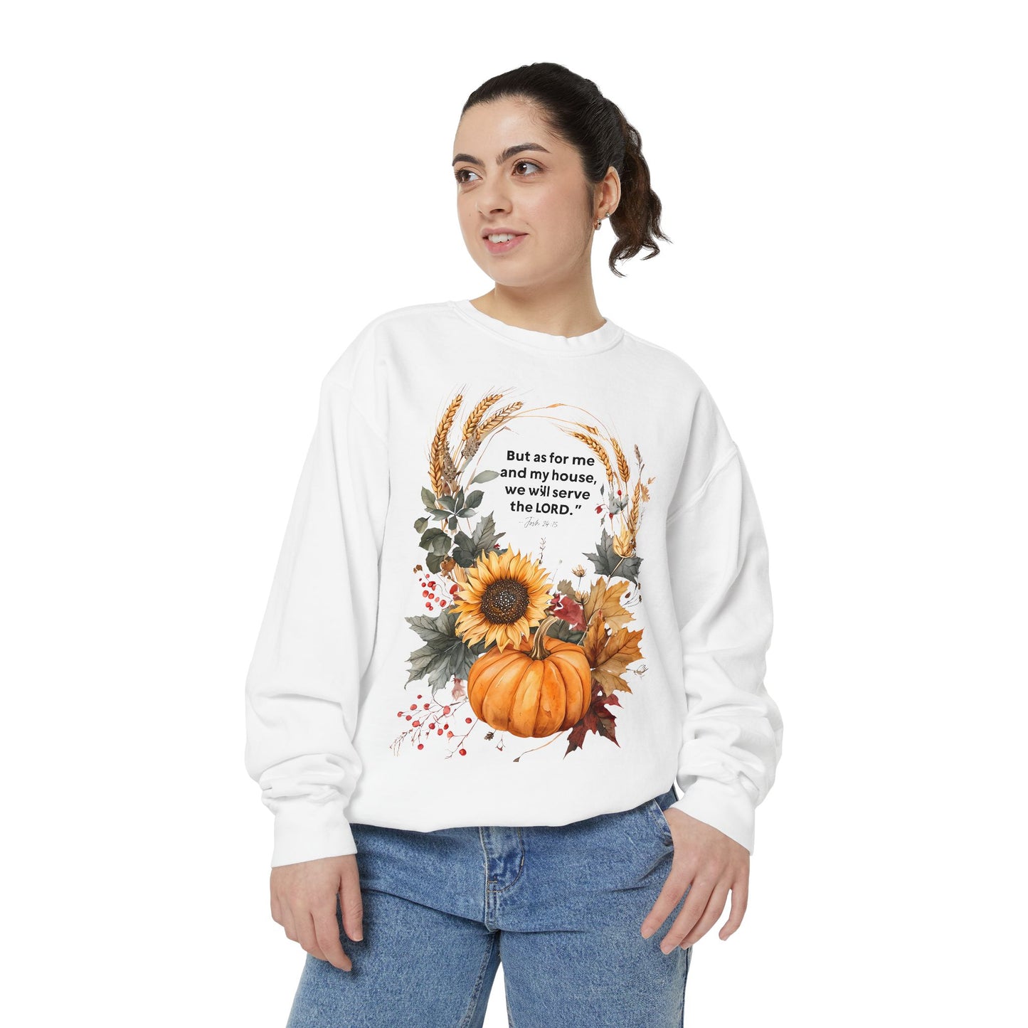 Cozy Fall Sweatshirt with Inspirational Quote, Perfect for Thanksgiving, Autumn Wardrobe, Gift for Her, Layering Piece, Unisex Apparel