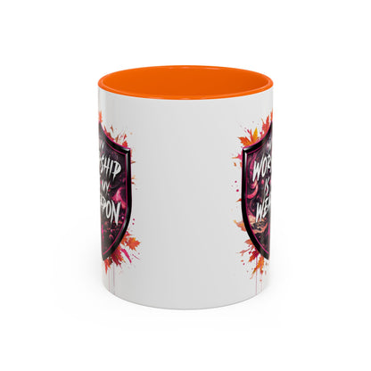 Bold Worship Coffee Mug - My Worship is My Weapon, Inspirational Gift for Coffee Lovers, Motivational Mug, Perfect for Events and [...]