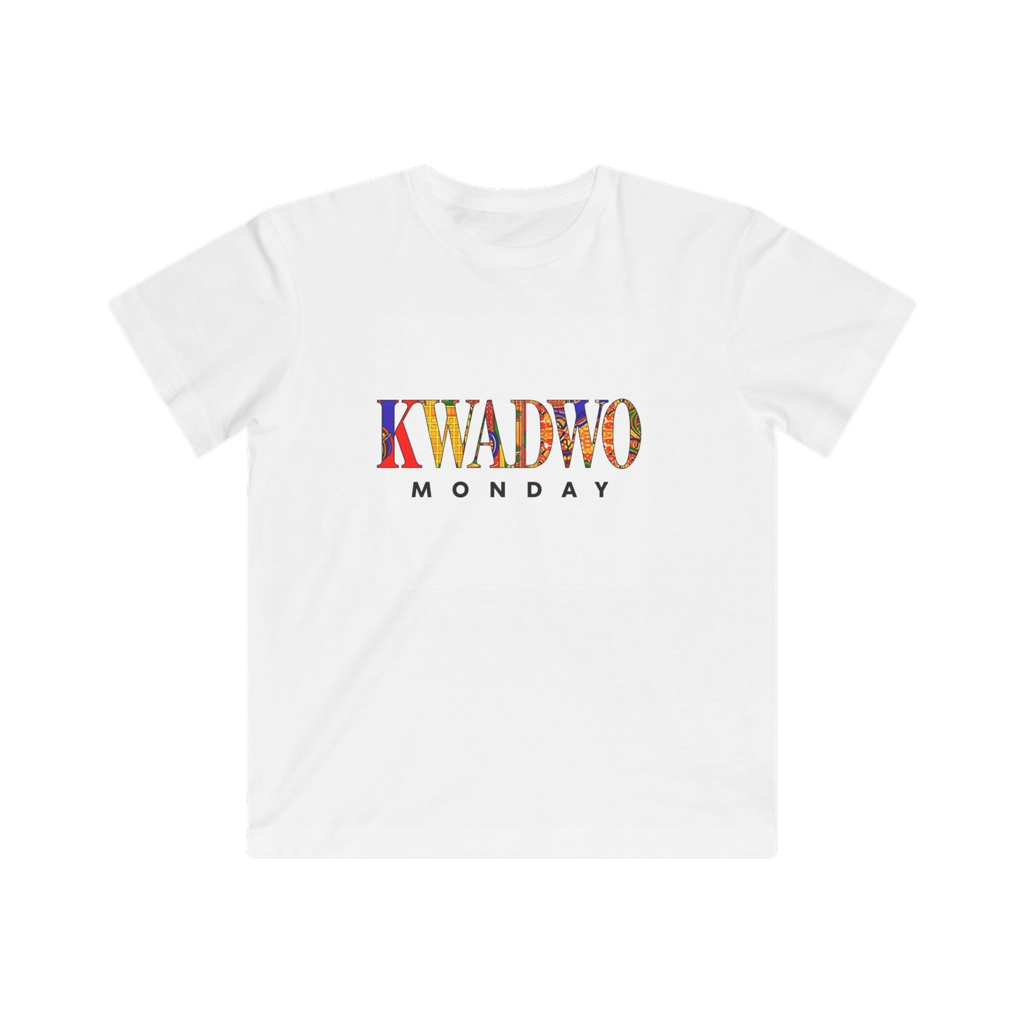 Kwadwo Monday Kids Tee, Fun Youth Outfit, Birthday Gift, Kids Apparel, Unique Weekday Shirt, Daily Style