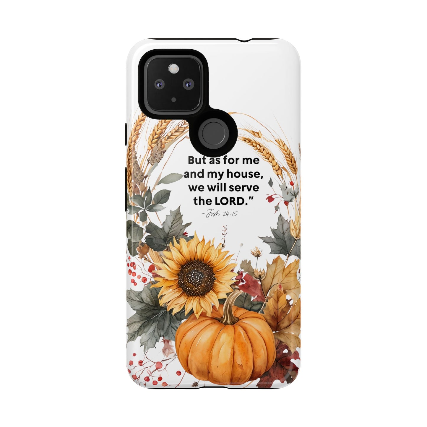 Fall-Themed Phone Case, Cozy Autumn Decor, Inspirational Quote, Pumpkin Design, Gift for Him or Her