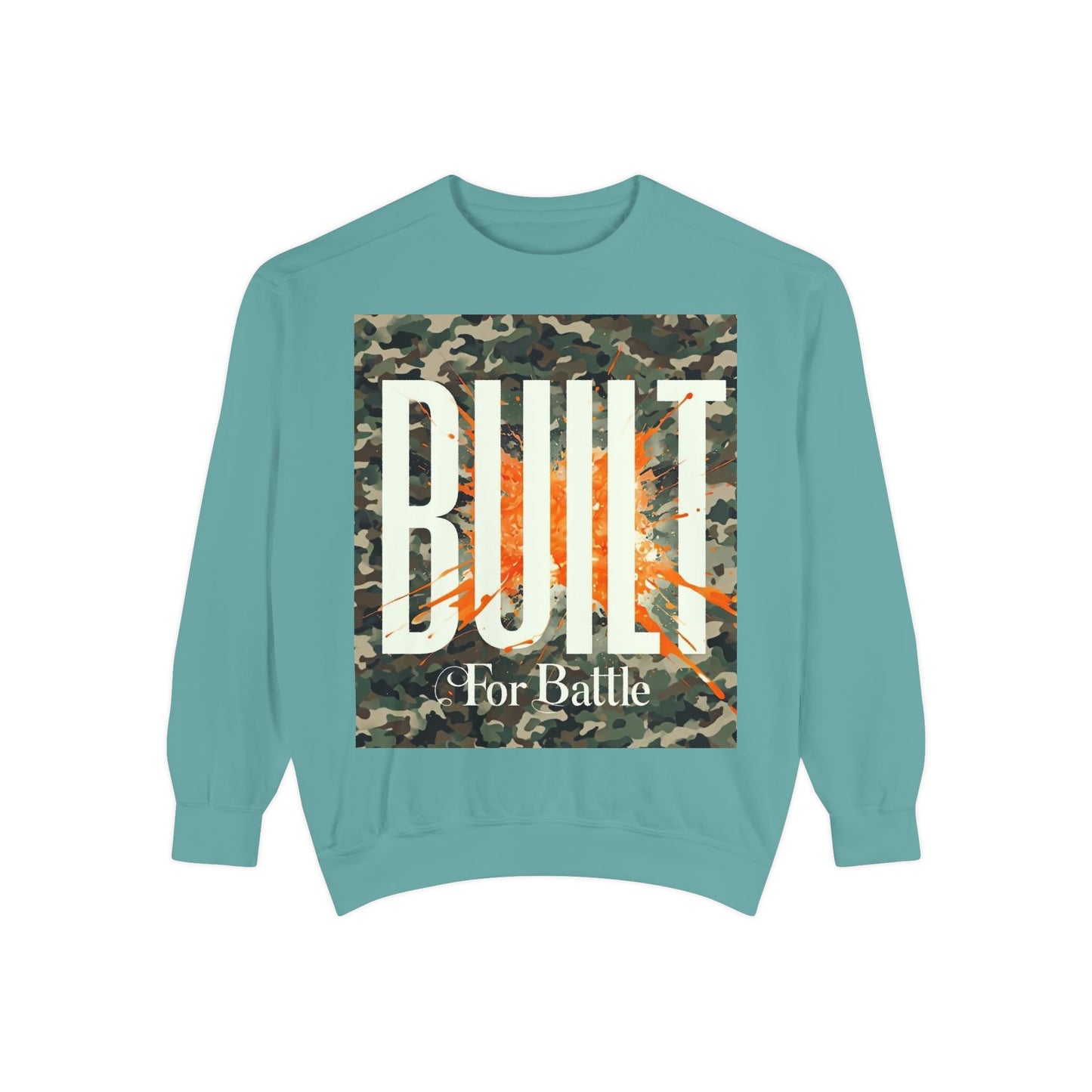 Battle-Ready Unisex Sweatshirt | Cozy Streetwear | Gift for Him or Her | Fall Fashion | Casual Wear | Camo Design