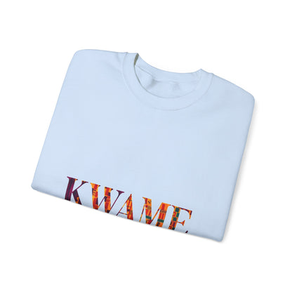 Kwame Graphic Crewneck Sweatshirt | Cozy Unisex Sweatshirt for Casual Outfits, Gift for Her/Him, Fall Fashion, Everyday Wear