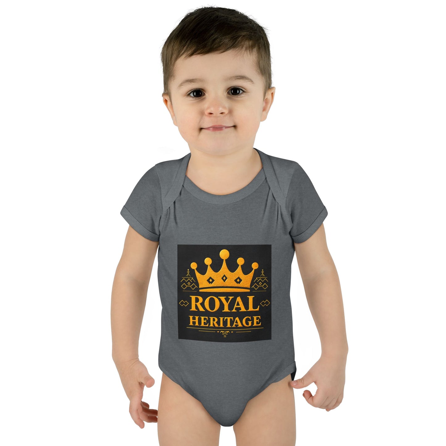 Royal Heritage Infant Bodysuit, Cute Baby Onesie, Newborn Gift, Baby Shower Outfit, Crown Theme Baby Apparel