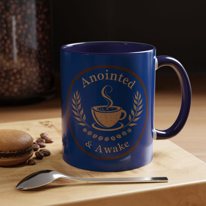Anointed & Awake Coffee Mug - Perfect for Morning Rituals, Unique Gift, Coffee Lover's Delight, Personalized Drinkware, Spiritual Mug