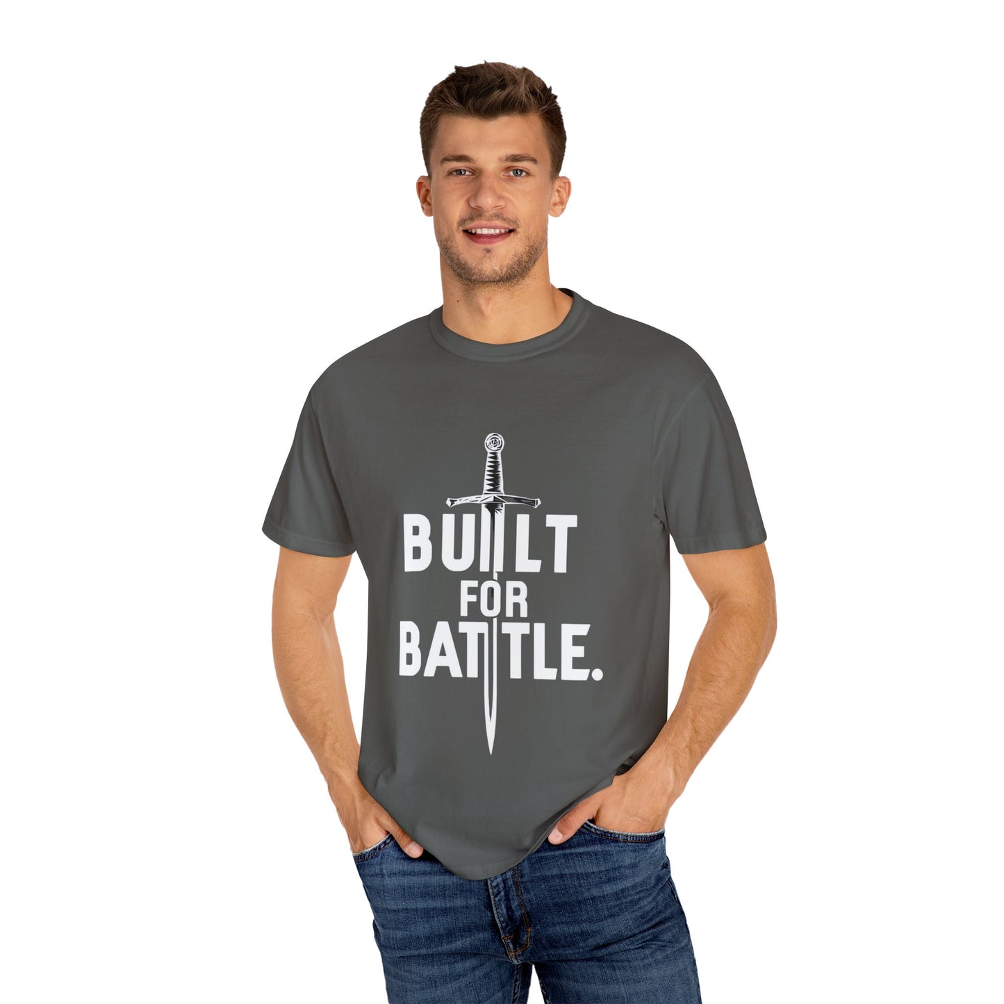 Battle-Ready Unisex T-shirt - Built for Battle - Casual Wear, Fitness, Gift for Warriors, Encouragement, Everyday Comfort