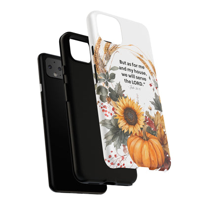 Fall-Themed Phone Case, Cozy Autumn Decor, Inspirational Quote, Pumpkin Design, Gift for Him or Her
