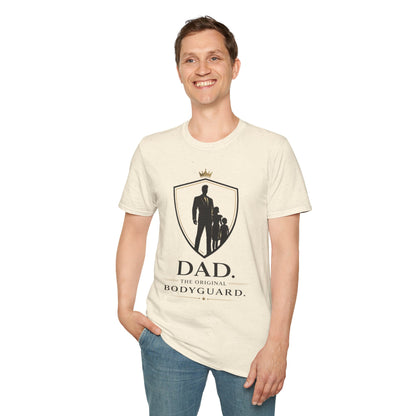 Dad The Original Bodyguard T-Shirt — Father & Kids Shield Design