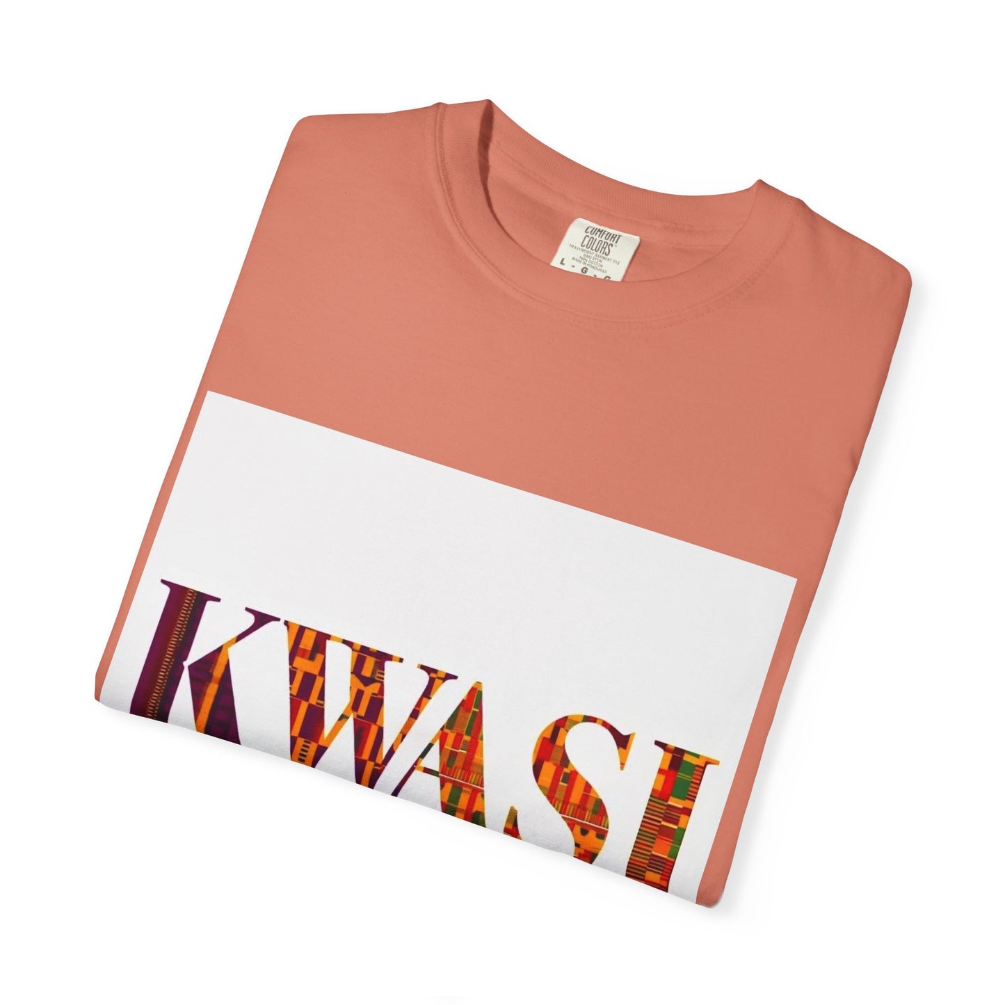 Kwasi Sunday Garment-Dyed Unisex T-Shirt, Vibrant African Print Tee, Casual Wear, Gift for Culture Enthusiasts, Celebration Apparel