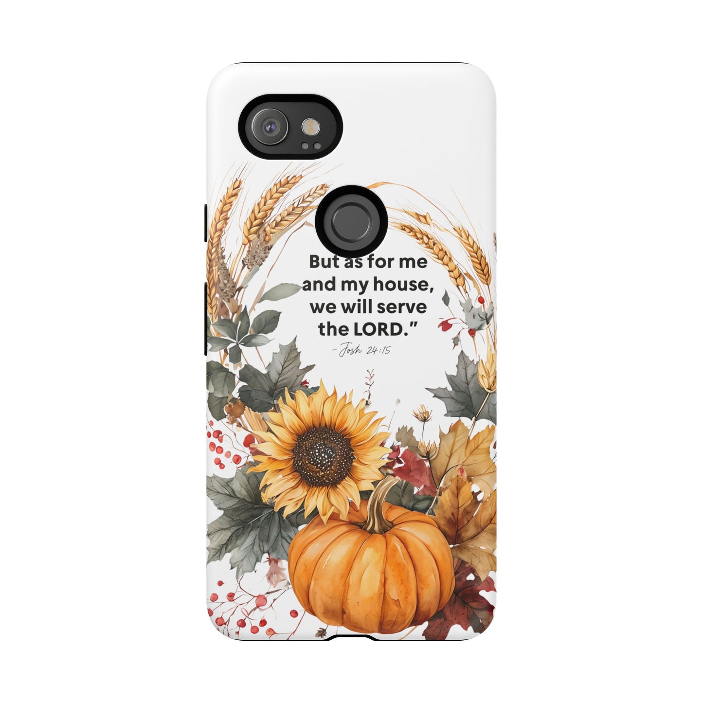 Fall-Themed Phone Case, Cozy Autumn Decor, Inspirational Quote, Pumpkin Design, Gift for Him or Her
