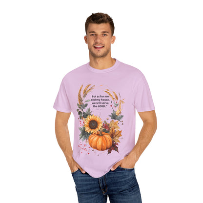 Fall-Inspired Unisex T-Shirt - 'But as for me and my house we will serve the LORD' - Autumn Apparel, Seasonal Gift, Christian Tshirt, [...]