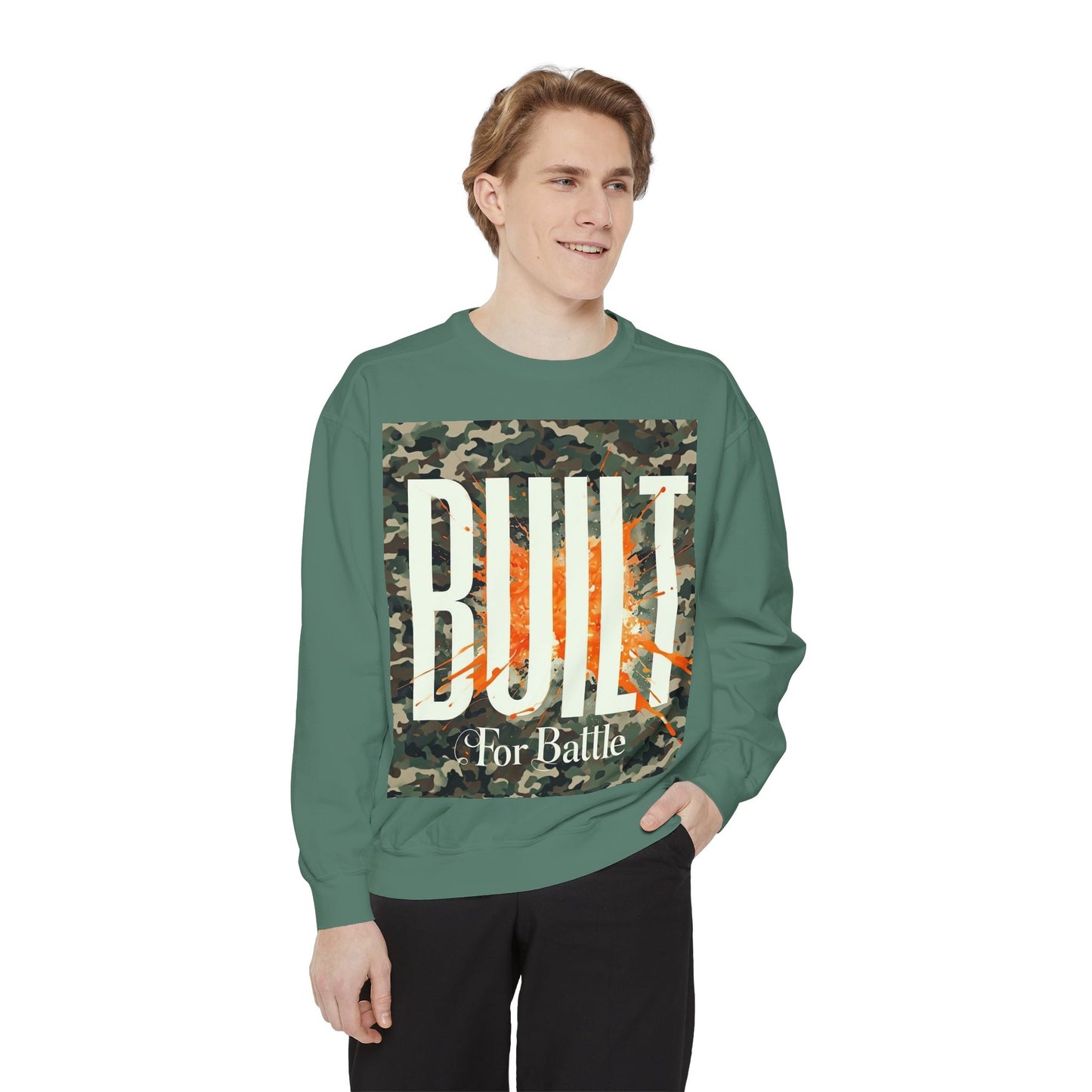 Battle-Ready Unisex Sweatshirt | Cozy Streetwear | Gift for Him or Her | Fall Fashion | Casual Wear | Camo Design
