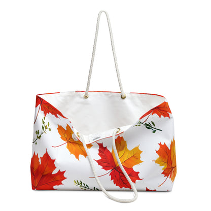 Autumn Leaf Weekender Bag - Perfect for Travel, Gym, Beach, or Weekend Getaways, Fall Decor, Gift for Her
