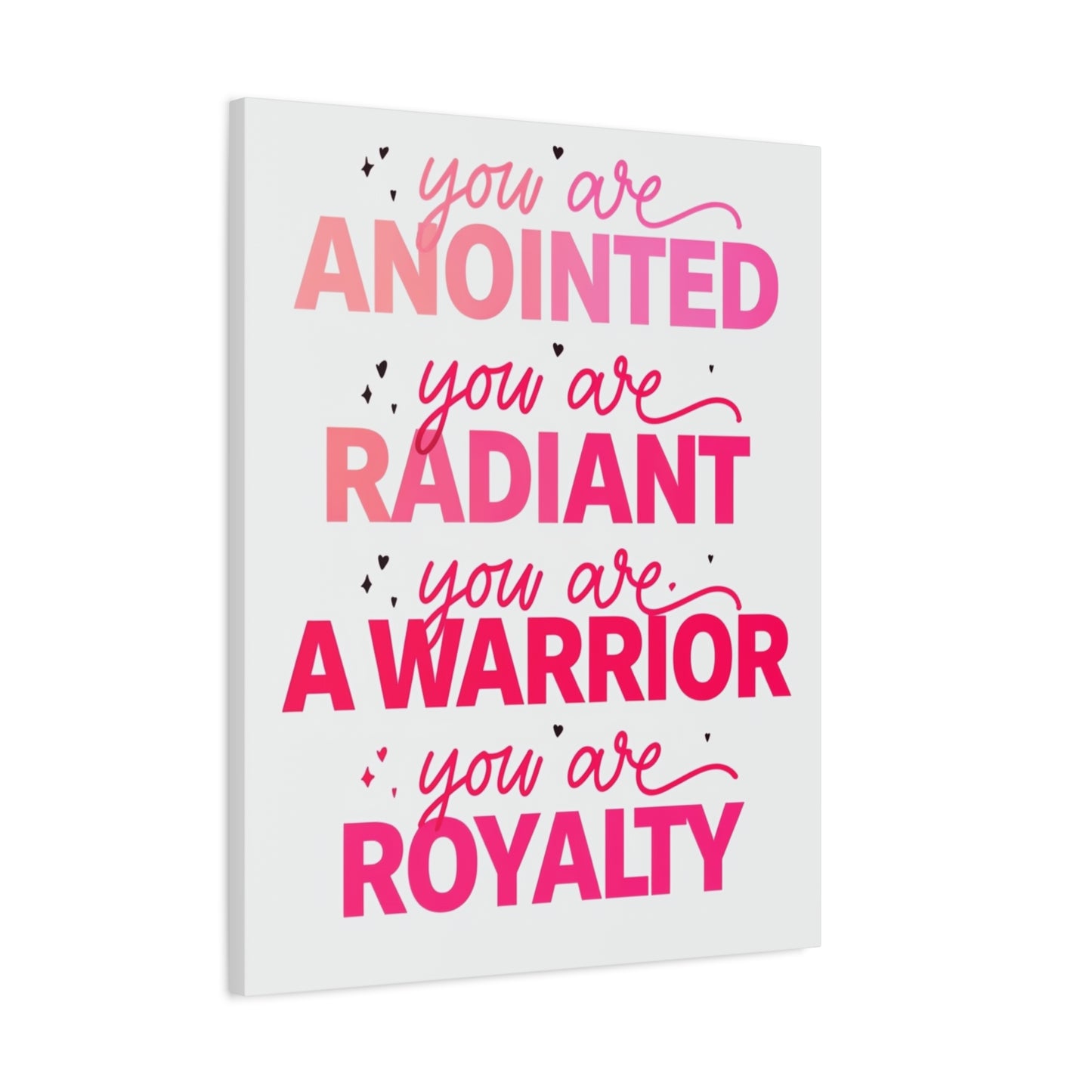 Inspirational Wall Art Print, Motivational Home Decor, Christian Canvases, Gift for Her, Uplifting Affirmations
