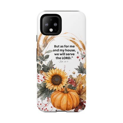 Fall-Themed Phone Case, Cozy Autumn Decor, Inspirational Quote, Pumpkin Design, Gift for Him or Her