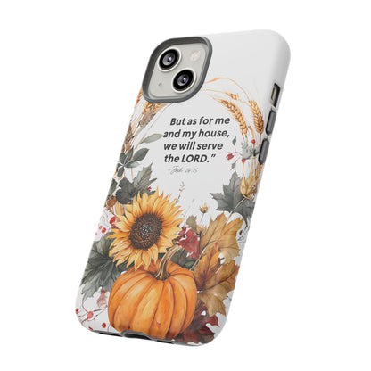 Fall-Themed Phone Case, Cozy Autumn Decor, Inspirational Quote, Pumpkin Design, Gift for Him or Her