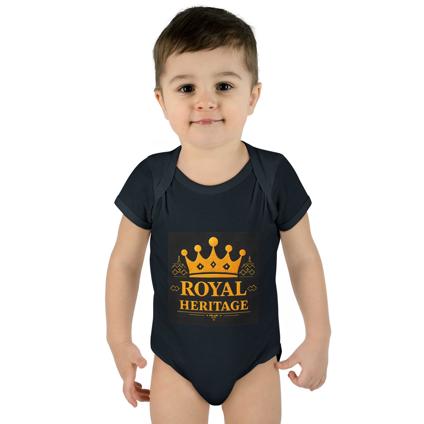 Royal Heritage Infant Bodysuit, Cute Baby Onesie, Newborn Gift, Baby Shower Outfit, Crown Theme Baby Apparel