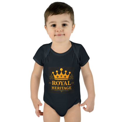 Royal Heritage Infant Bodysuit, Cute Baby Onesie, Newborn Gift, Baby Shower Outfit, Crown Theme Baby Apparel