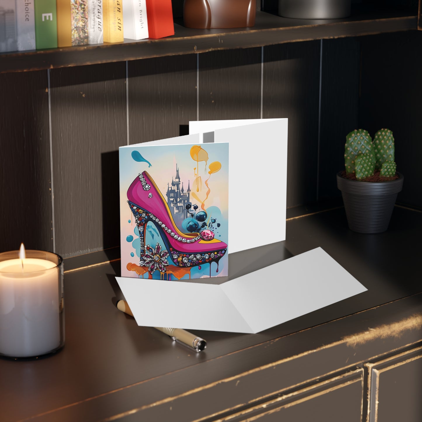 Glamorous High Heel Greeting Cards, Unique Fashion Cards for Birthdays, Celebrations, Fashionistas, Special Occasions, Art Lovers