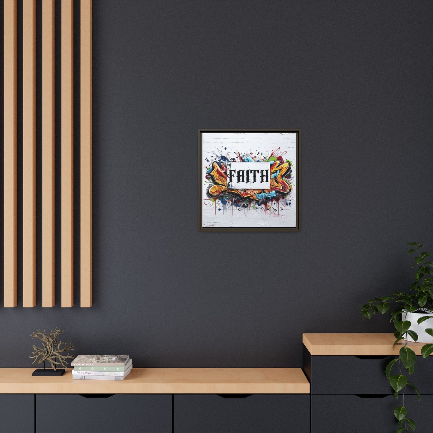 Matte Canvas, Framed (Multi-color)