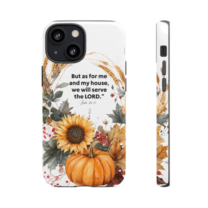 Fall-Themed Phone Case, Cozy Autumn Decor, Inspirational Quote, Pumpkin Design, Gift for Him or Her