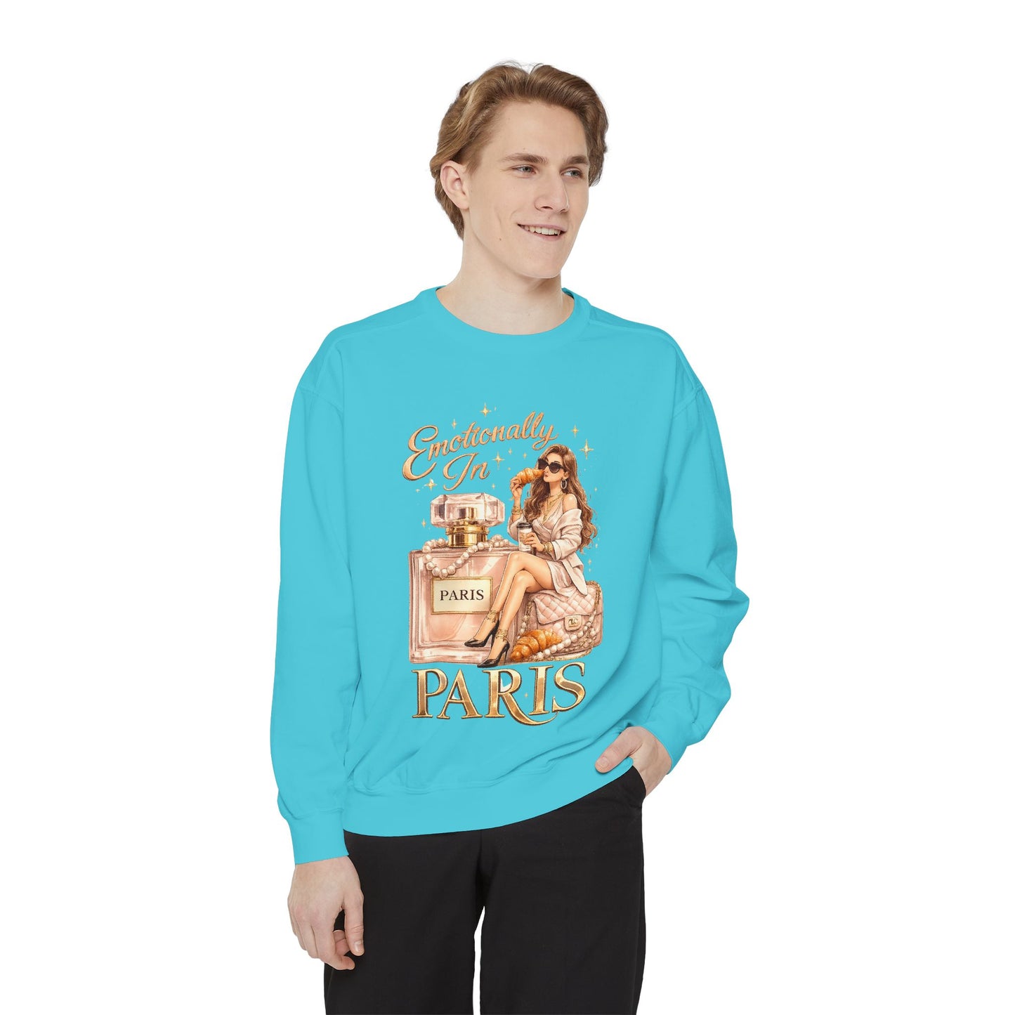 Emotionally in Paris Sweatshirt — Paris Perfume Graphic Crewneck