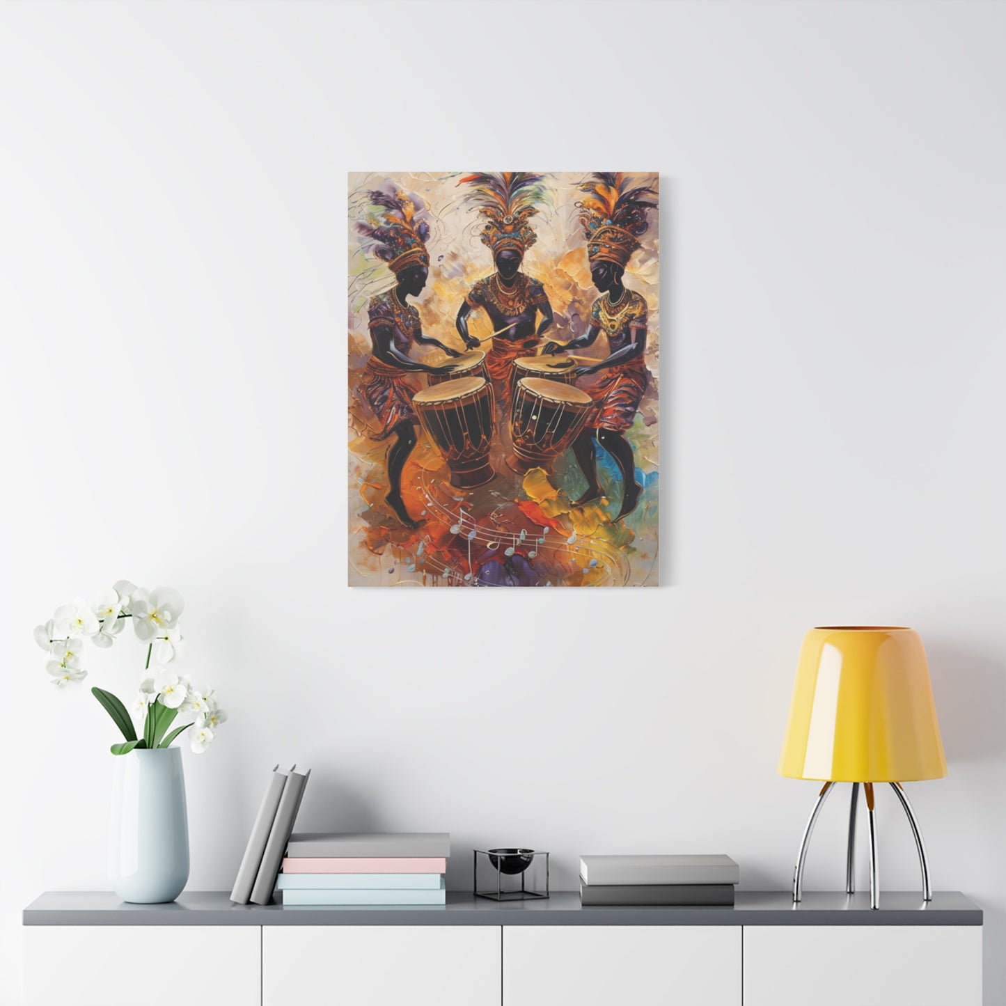 Artistic Drumming Canvas Wall Art, Vibrant Music-Themed Decor, Ideal Gift for Music Lovers, Home Decoration, Festival Wall Hanging, [...]