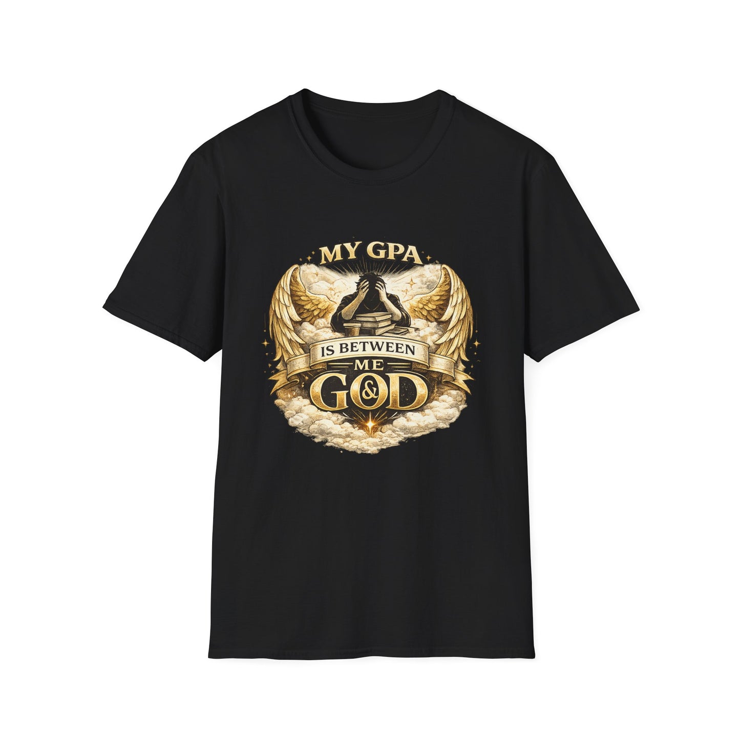 My GPA Is Between Me and God T-Shirt | Funny College Student Tee