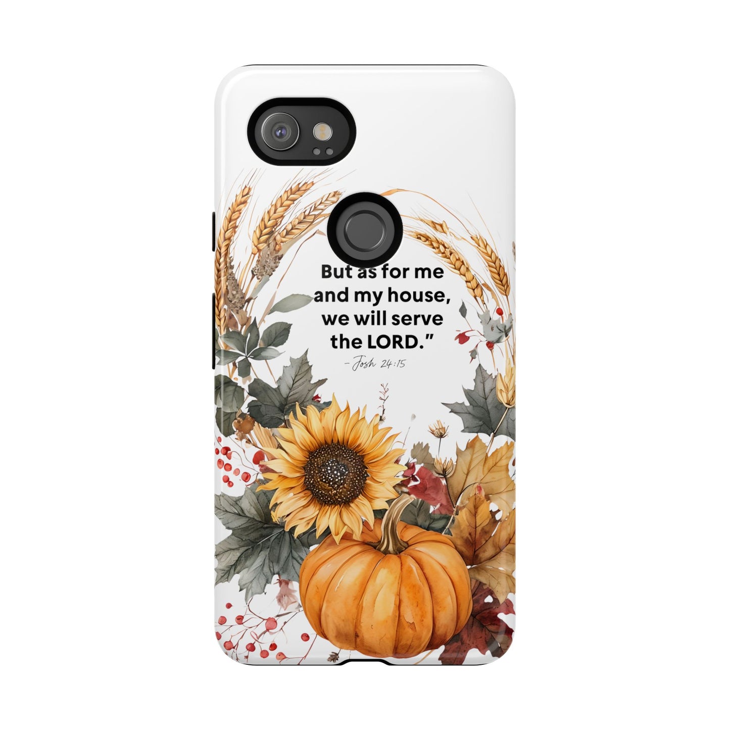 Fall-Themed Phone Case, Cozy Autumn Decor, Inspirational Quote, Pumpkin Design, Gift for Him or Her