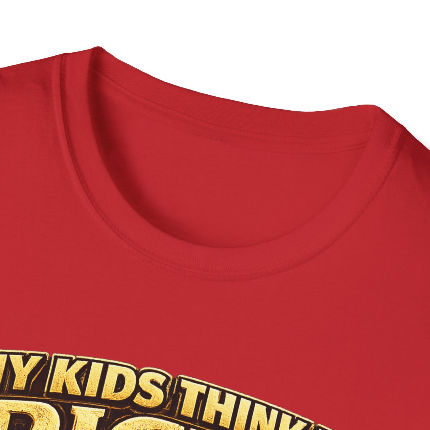 My Kids Think I'm Rich T-Shirt — Funny Parent Tee with Empty Wallet Design