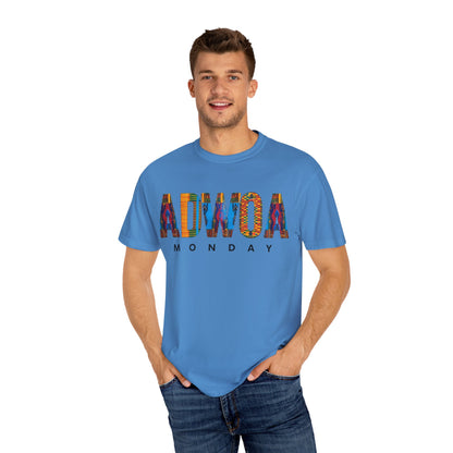 Vibrant Unisex T-Shirt - ADWOA MONDAY Graphic Tee, Casual Wear, Gift for Him/Her, Everyday Style, Unique Graphic Shirt, Fashion Statement