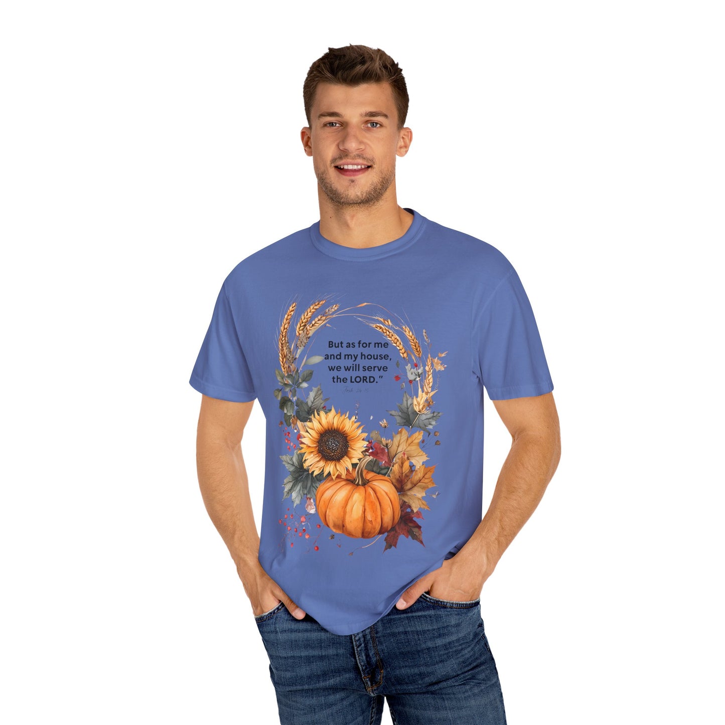 Fall-Inspired Unisex T-Shirt - 'But as for me and my house we will serve the LORD' - Autumn Apparel, Seasonal Gift, Christian Tshirt, [...]