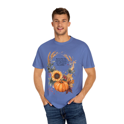 Fall-Inspired Unisex T-Shirt - 'But as for me and my house we will serve the LORD' - Autumn Apparel, Seasonal Gift, Christian Tshirt, [...]