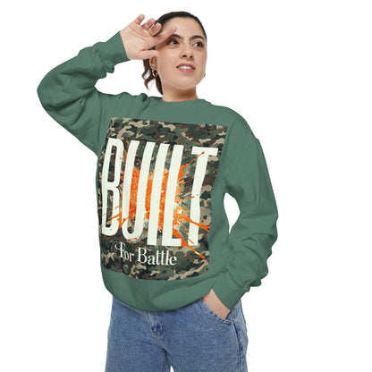 Battle-Ready Unisex Sweatshirt | Cozy Streetwear | Gift for Him or Her | Fall Fashion | Casual Wear | Camo Design