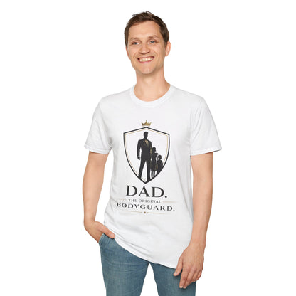 Dad The Original Bodyguard T-Shirt — Father & Kids Shield Design