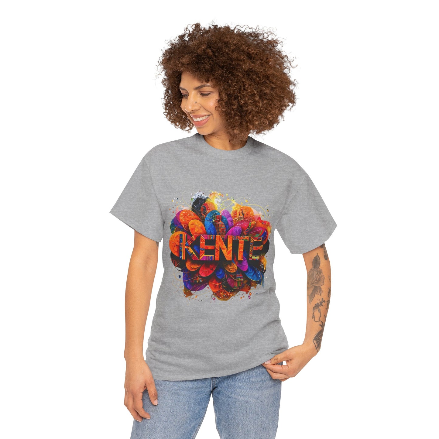 Vibrant Artistic Expression Tee - Unisex Cotton T-Shirt, Casual Wear, Gift for Art Lovers, Bright Design, Everyday Style