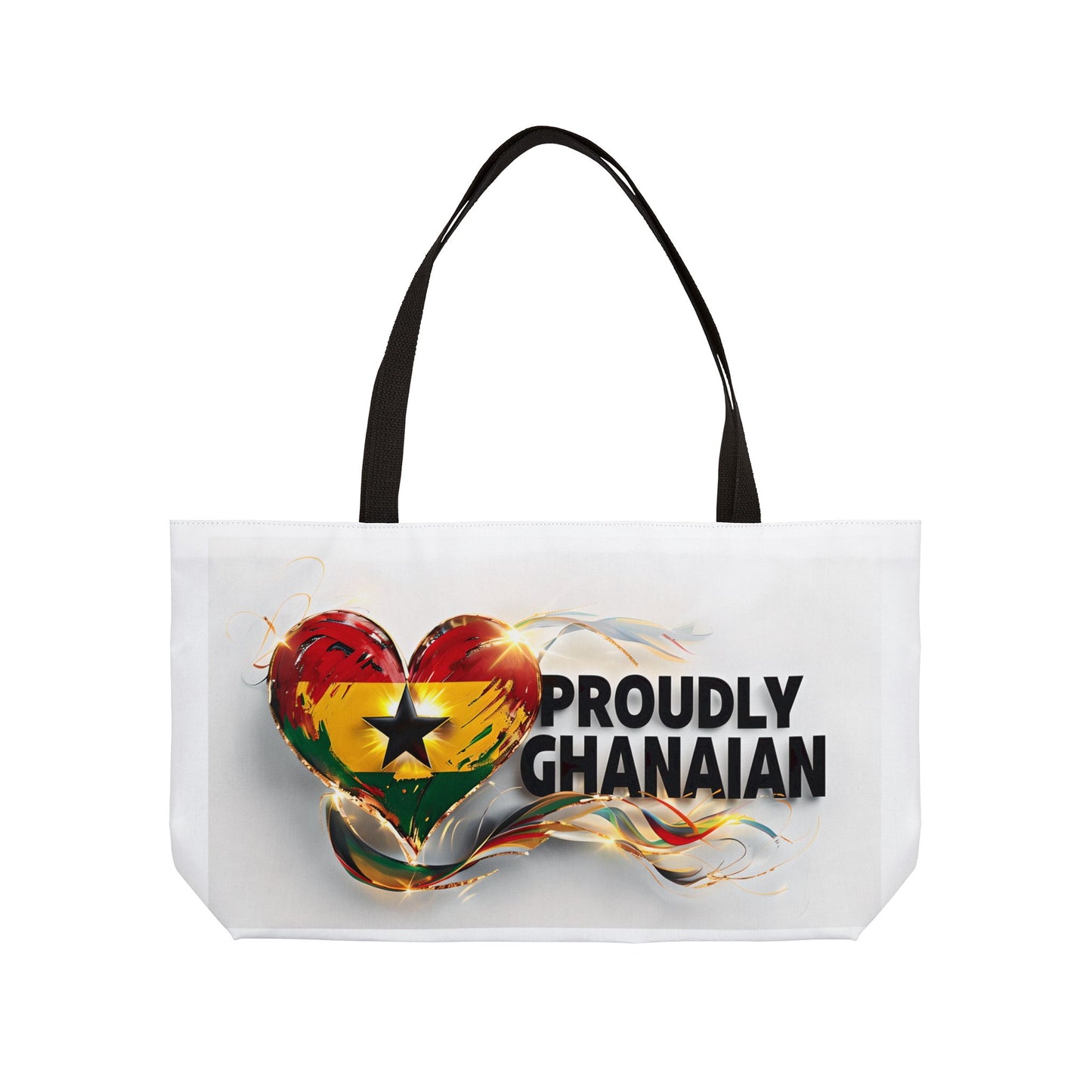 Proudly Ghanaian Weekender Tote Bag - Perfect for Travel, Beach Days, or Stylish Shopping, Gift for Birthdays, Holidays, and Celebrations
