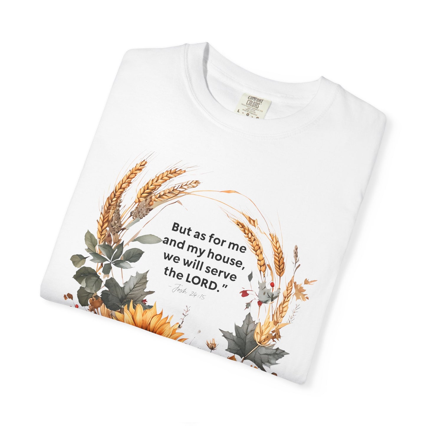 Fall-Inspired Unisex T-Shirt - 'But as for me and my house we will serve the LORD' - Autumn Apparel, Seasonal Gift, Christian Tshirt, [...]
