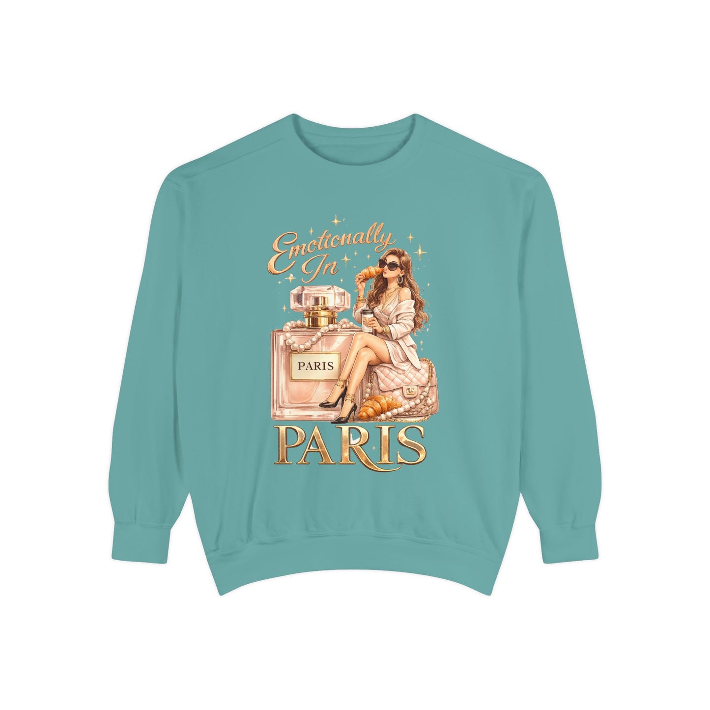 Emotionally in Paris Sweatshirt — Paris Perfume Graphic Crewneck